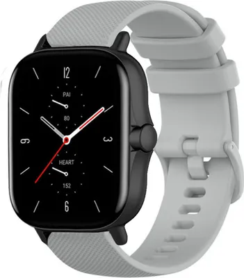 Produktbild von Strap-it Xiaomi Amazfit GTS 2 Luxus Silikonarmband (Grau)