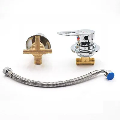 Produktbild von Thermostatische Duschbrause 2/3/4/5 Weg Mischbrause Kalt und Warm Wasser Doppelhandgriff