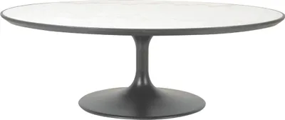 Produktbild von SIGNATURE - Ovaler Couchtisch aus weißem Marmor - TULIPE