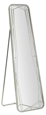 Obrázek produktu pro Zrcadlo se stříbrným rámem, rozměry 46 x 57 x 153 cm