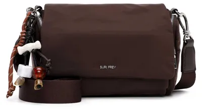 Image de SURI FREY sac à épaule bandoulière Sandey Handbag with Flap Brown marron foncé