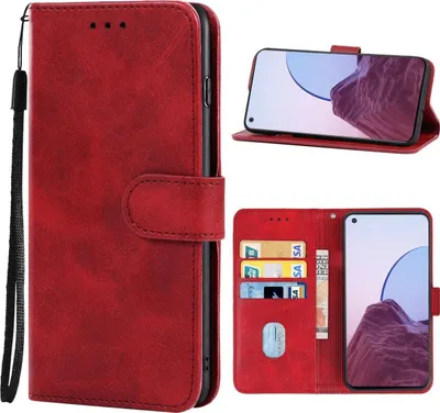 Produktbild von Mobigear Wallet  OPPO Reno 7 Lite Hülle Klapphülle Geldbörse - Rot