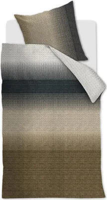 Produktbild von Beddinghouse Mako-Satin-Bettwäsche-Garnitur Duco Farbe Anthracite Größe 155x220 cm + 80x80 cm