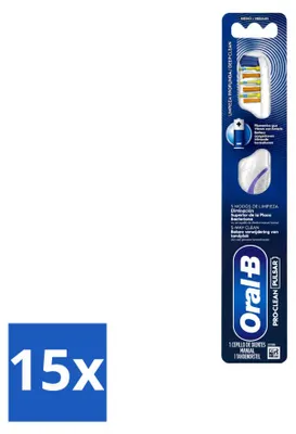 Imagen del producto de 15 cepillos de dientes eléctricos Oral-B Pro-Clean Pulsar, con batería, de dureza media - Paquete económico - 15 unidades