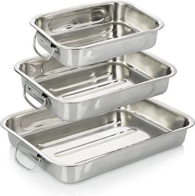 Produktbild von Backblech-Set, Ofen- und Airfryer-tauglich, spülmaschinenfest, Edelstahl