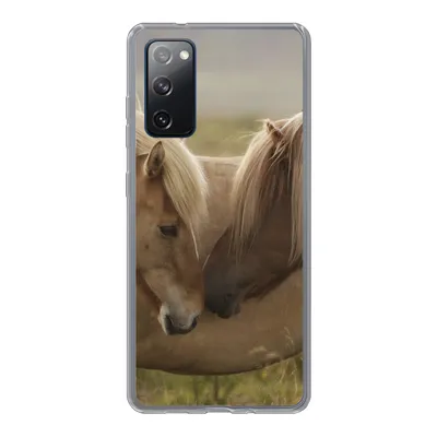 Produktbild von MuchoWow® Handyhülle Schutzhülle Hülle für Samsung Galaxy S20 FE Pferde - Gras - Braun Silikon Softcase Handy Hülle - Abdeckung