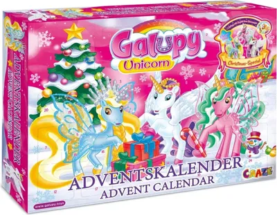 Produktbild von Craze Unicorn Galupy Adventskalender Christmas Special mit 2+1 Spielfiguren