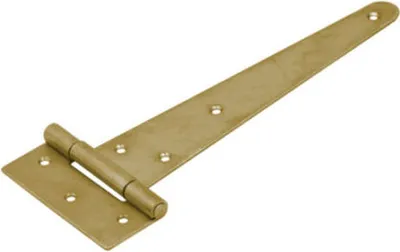 Produktbild von Kreuzgehänge mit vernietetem Stift 100/32x66mm gelb verzinkt Torband Türbander