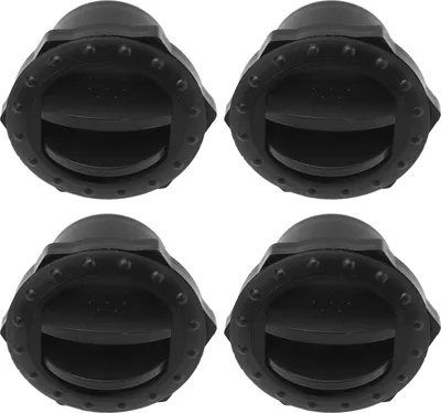 Produktbild von 4PCS Dashboard Klimaanlage Auslass Deflektor 60mm Loch Universal Knopf Stil Schwarz für RVs Busse Yachten