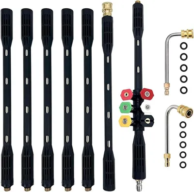 Produktbild von 9-teiliges Reinigungsset für Hochdruckreiniger - Teleskopstange - 4000 PSI
