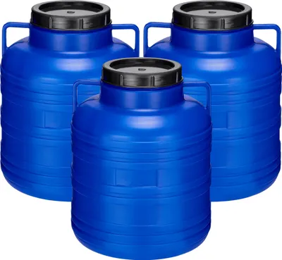 Image de Set de 20 litres, tonneau à aliments sans BPA, tonneau à pluie