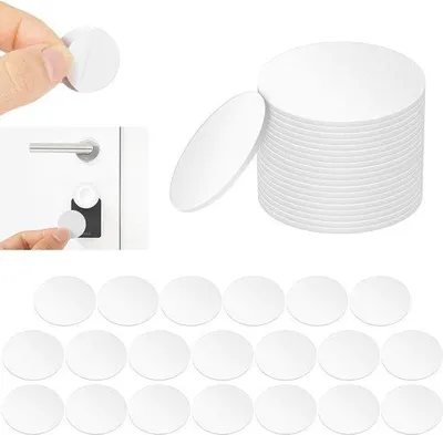 Zdjęcie produktu dla 20 sztuk tagów NFC NTAG215, okrągłe, 25 mm, białe, samoprzylepne