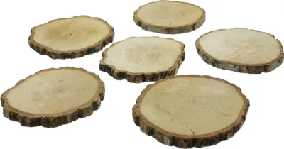 Produktbild von ohne Marke Holzunterlage 6-tlg. braun OneSize