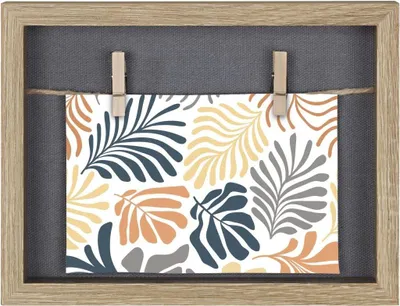 Produktbild von Bilderrahmen mit Schnur und Klammern Eiche grau 16,5 x 21,5 cm Hama Muro