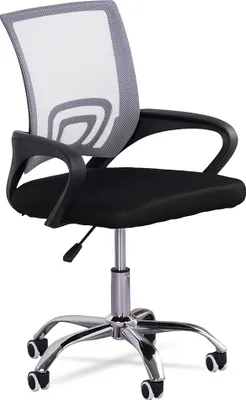Produktbild von MUWO "Director" Bürostuhl | Ergonomisches Design | Verstellbare Sitzhöhe | Mesh-Gewebe | Metallfüße | MW-395 | grau | NEU, im Karton