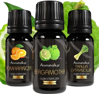 Produktbild von Premium Zitrusöl-Set: Bergamotte, Orange & Zitronengras