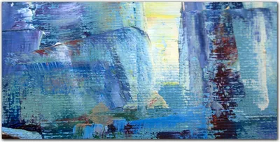 Produktbild von Coloray Bild aus Leinwand 100x50 Leinwand Dekoration - Schmierereien malen