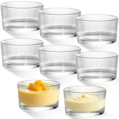 Obrázok produktu pre Sada 8 sklenených dezertných misiek, objem 200 ml