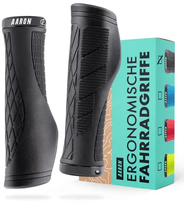 Produktbild von AARON Fit Ergonomische Fahrradgriffe Lenkergriffe Schwarz