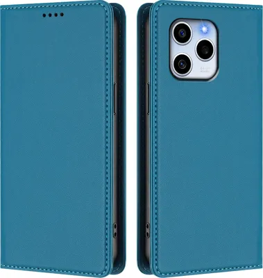 Immagine prodotto di Custodia in pelle per Honor 60 SE, custodia a libro magnetica in Finto cuoio con supporto, blu lago