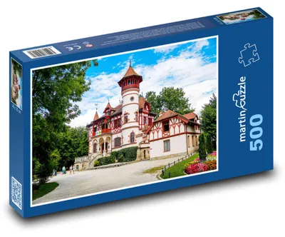 Produktbild von Puzzle 500 Villa Kammerich mit Turm - martinpuzzle