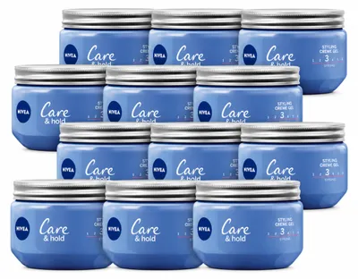 Productafbeelding van 12 x NIVEA Care & Hold Styling Crème Gel - 150 ml - Voordeelverpakking - 12 stuks
