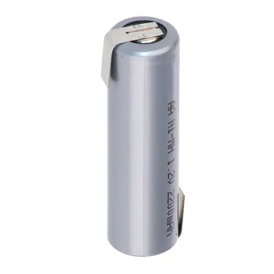 Zdjęcie produktu dla Bateria Mignon AA 1,2 V 1600 mAh Flat Top 49,5 x 14,5 mm NiMH z lutowanymi wypustkami w kształcie litery Z