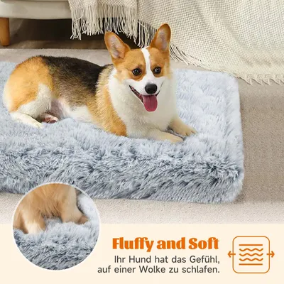 Imagen del producto de Cama para perros, de felpa, 50 x 40 x 5 cm, lavable, para perros pequeños