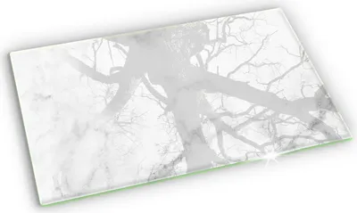 Produktbild von Glasplatte für Grabkerzen Gummifüße Glas Motiv - 52x30 cm - Moderner Marmor