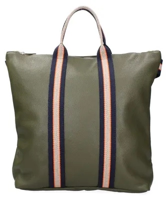 Immagine prodotto di Borsa trasformabile in zaino, in pelle, per donna, modello "Lux",  Italy
