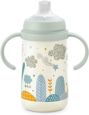 Productafbeelding van Anti-koliek Babydrinkbeker met Handvatten en Zachte Siliconen Tuit 270 ml Vanaf 6 Maanden