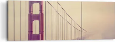 Produktbild von Bild auf Leinwand - Leinwandbild - Brücke Autobahn Infrastruktur - 120x40cm - Wand Bild - Wanddeko - Leinwanddruck - Bilder - Kunstdruck - Wanddekoration - Leinwand bilder - Wandkunst - CA120x40-3071