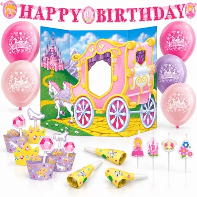 Produktbild von Partyset Prinzessin Deko Kindergeburtstag Party Dekoration
