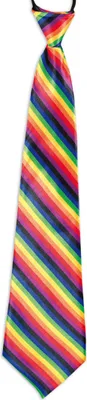 Produktbild von Krawatte Regenbogen Bunt Clown 43 cm Länge Karneval Fasching Halloween Cosplay
