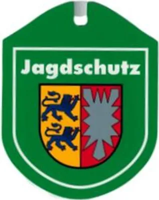 Produktbild von Einsatzschild Autoschild für Windschutzscheibe incl. Saugnapf - Jagdschutz - 308194 - incl. Wappen nach Wahl Color - Region Schleswig-Holstein