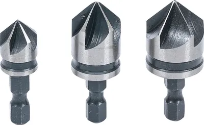 Image de Jeu d'embouts à chanfreiner | HSS | Entraînement 6,3 mm (1/4") | 12 - 16 - 19 mm | 3 pcs.