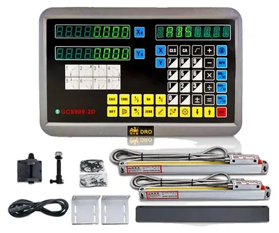 Imagen del producto de Sistema de visualización digital, pantalla de 2 ejes, incluye encoder lineal, conjunto de indicador digital GCS900-2D