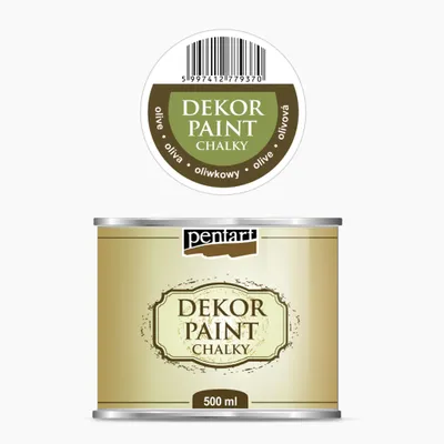 Produktbild von PENTART Dekorfarbe Chalky, 500 ml, Oliv
