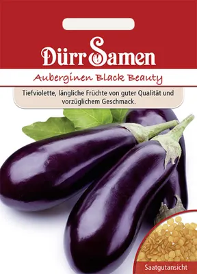 Produktbild von Aubergine Black Beauty | Auberginensamen von Dürr Samen