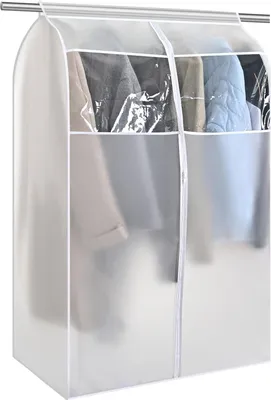 Produktbild von Durchsichtige Kleiderstangenhülle - staubdicht und wasserdicht - 1 Stück - PEVA - 80 x 60 x 120 cm