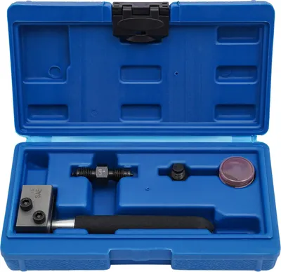Produktbild von Bremsleitungs-Doppelbördelgerät Set - 4,75 mm - Für Kupfer-Nickel und Stahl - Kohlenstoffstahl - Werkzeugkoffer 22×12×5 cm - Blau