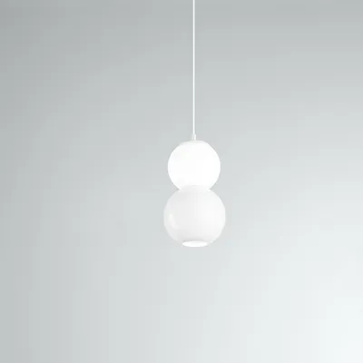 Produktbild von Moderne Aufhängung für Schienensystem Weiß Led 2 Kugeln