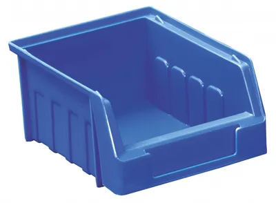 Stapelbehälter Größe 1, blau, 10 Stück, Kunststoff