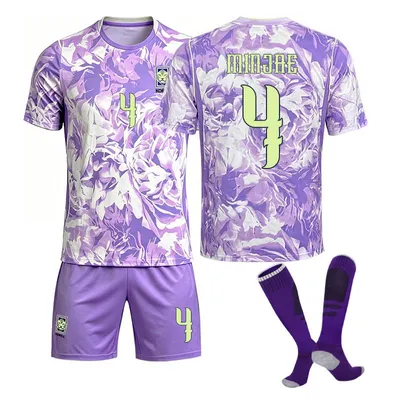 Immagine prodotto di #4 MINJAE Maglia da calcio dell'Olanda per i Mondiali 2026, disponibile in casa, per bambini e adulti. TAGLIA:M