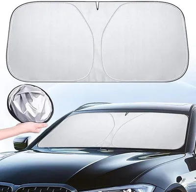 Produktbild von Famanu Auto-Sonnenschutz Windschutzscheibe 142 x 80 cm - klappbar und tragbar