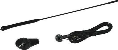 Immagine prodotto di Antenna per auto - Ricezione ottimizzata - Facile da installare - Asta da 40 cm - Cavo da 1,20 m - Nera