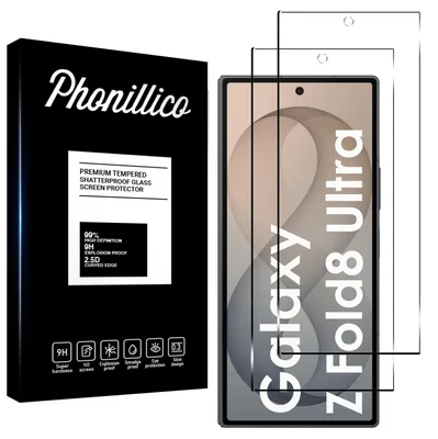 Produktbild von Hartglas für Samsung Galaxy Z Fold 8 Ultra [2 Stück] Displayschutzfolie Screen Protector Film Anti-Kratzer Glas Resistant Phonillico®