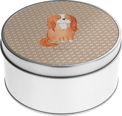 Produktbild von Mr. & Mrs. Panda Teedose Hund Cavalier King Charles Spaniel - Hundeglück - Geschenk, Dose, Schlappohren, Metalldose, Sprüche, Kaffeedose, Metallbox, Spruch, Keksdose