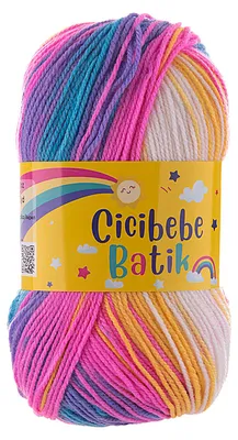 100g Farbverlaufsgarn Cicibebe Batik 62 Funfetti