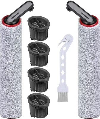 Immagine prodotto di Set di accessori per aspirapolvere bagnato e asciutto H14 Pro, composto da 2 spazzole rotanti, 4 filtri e pezzi di ricambio